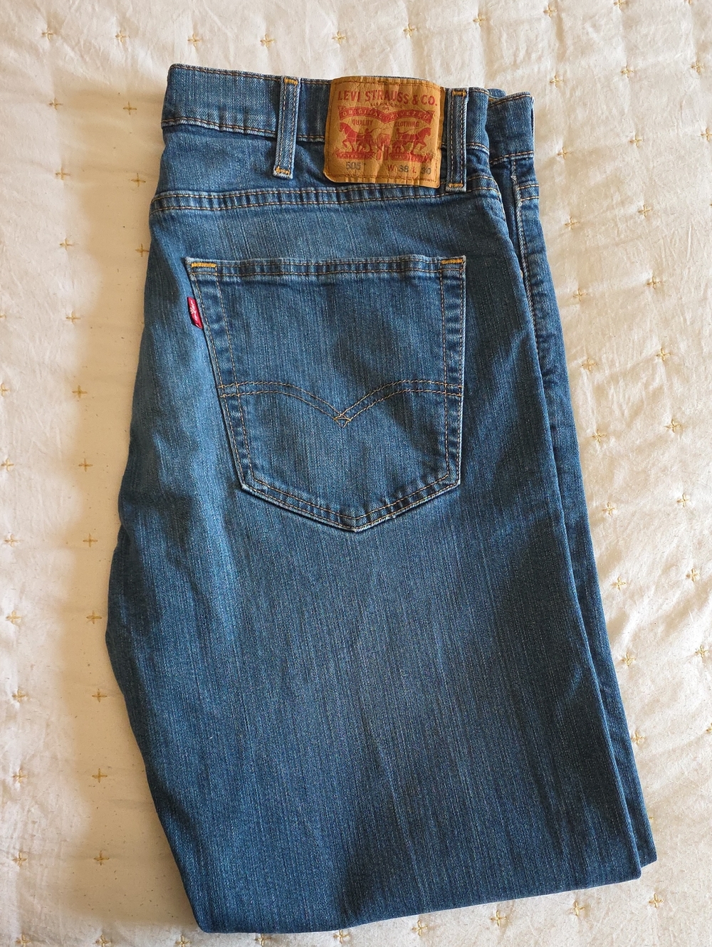 Levi's‎ Men's Dark Blue Straight Jeans